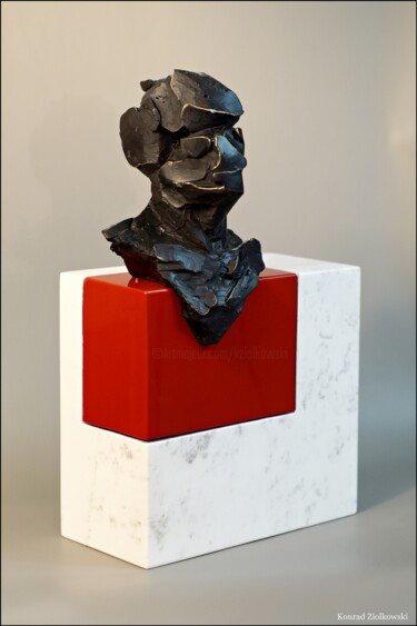 Skulptur mit dem Titel "HERCYN I" von Konrad Ziolkowski, Original-Kunstwerk, Bronze