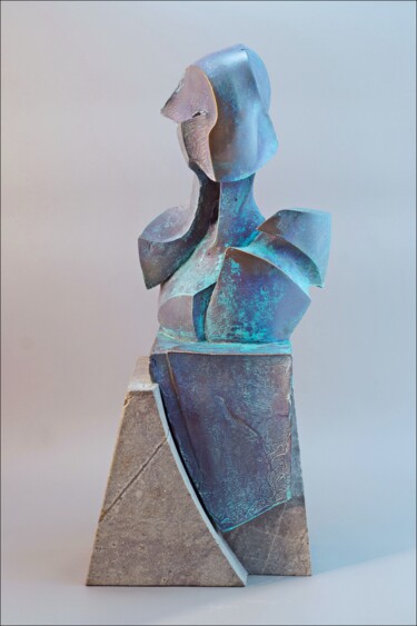 Skulptur mit dem Titel "RUFID I,  Konrad Zi…" von Konrad Ziolkowski, Original-Kunstwerk, Bronze