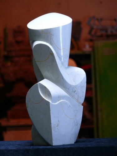 Sculpture intitulée "Posthead a" par Konrad Ziolkowski, Œuvre d'art originale