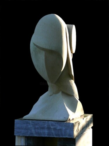 Sculptuur getiteld "Misshiz a" door Konrad Ziolkowski, Origineel Kunstwerk, Steen