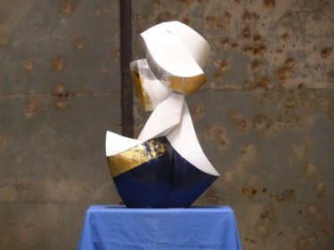 Skulptur mit dem Titel "Lorelei" von Konrad Ziolkowski, Original-Kunstwerk, Gemischte Medien