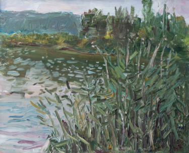 Malerei mit dem Titel "Reed Painting" von Konstantin Borisov, Original-Kunstwerk, Öl