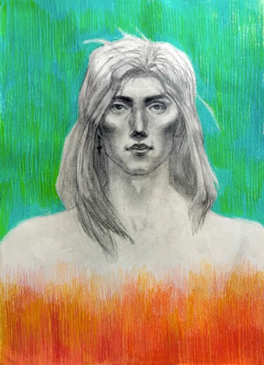 Dessin intitulée "Eugenio" par Konstantin Lakstigal, Œuvre d'art originale, Crayon
