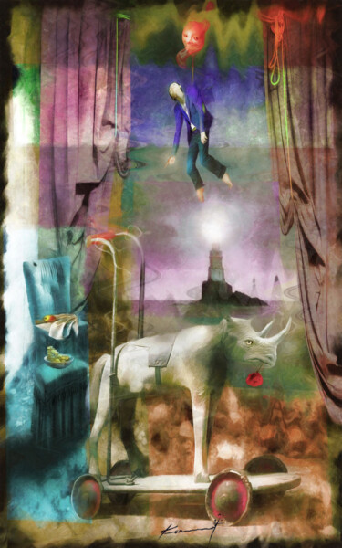 Картина под названием "Journey into the re…" - Константин Скопцов, Подлинное произведение искусства, Акрил