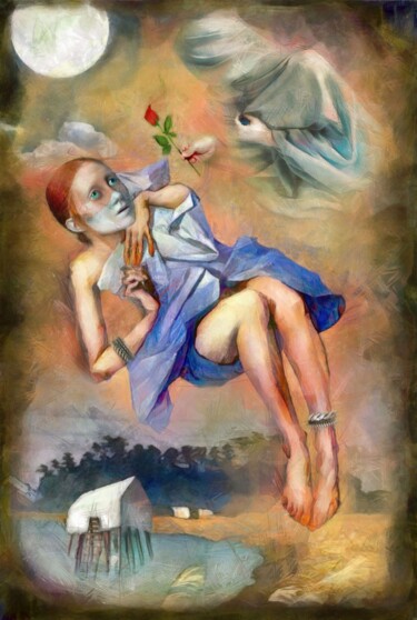 Digital Arts titled "Children of the Ful…" by Konstantin Skoptsov, Original Artwork, Digital Painting