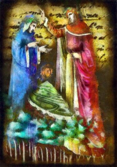 Painting titled "La Divina Commedia" by Konstantin Skoptsov, Original Artwork, Digital Painting