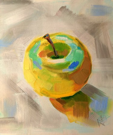Pittura intitolato "apple" da Konstantin Zet, Opera d'arte originale, Olio