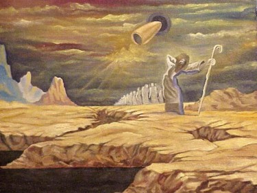 Painting titled "Exodus" by Kosta, Original Artwork
