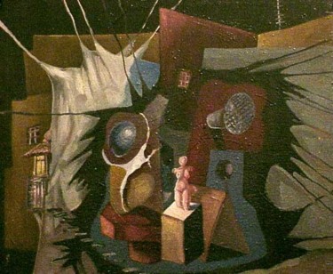 Painting titled "Teatron" by Kosta, Original Artwork