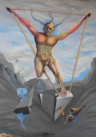 Painting titled "Last-Defender-of-Zi…" by Kosta, Original Artwork