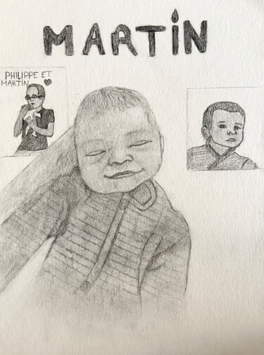 Drawing titled "Newborn 👶 baby boy…" by Evangelina, Original Artwork, Charcoal