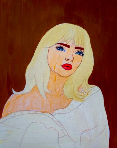 Painting titled "Billie Eilish don’t…" by Evangelina, Original Artwork, Oil
