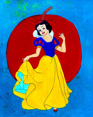 Pittura intitolato "Snow White and the…" da Evangelina, Opera d'arte originale, Olio