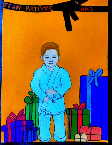 Картина под названием "Happy Birthday litt…" - Evangelina, Подлинное произведение искусства, Акрил
