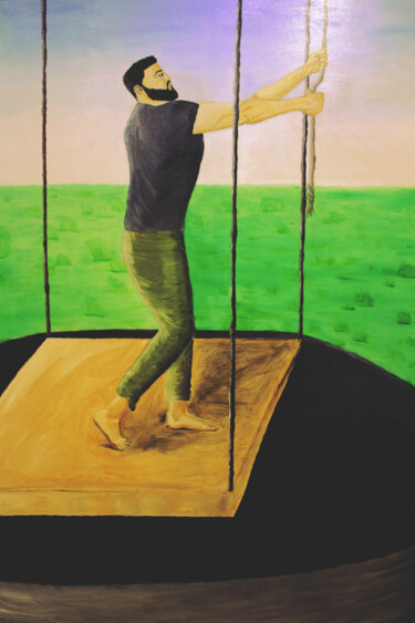 Malerei mit dem Titel "“The Rise”" von Konstantine Kakashvili, Original-Kunstwerk, Öl