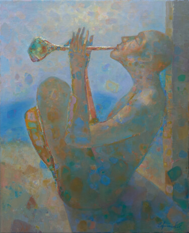 Pintura intitulada "What is the silence…" por Konstantinos Efimidis, Obras de arte originais, Óleo