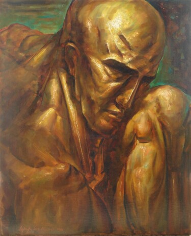 Pintura titulada "Thinker 2" por Konstantinos Efimidis, Obra de arte original, Oleo