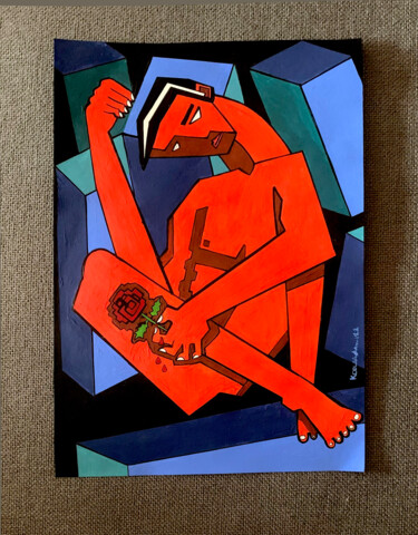 Peinture intitulée "The Unrequited" par Koola Adams, Œuvre d'art originale, Acrylique