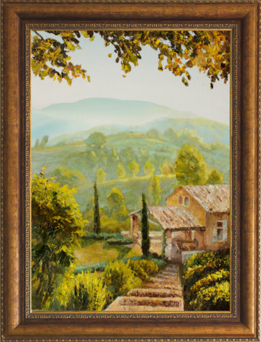 Pintura intitulada "Toscana" por Anna Korennova, Obras de arte originais, Óleo