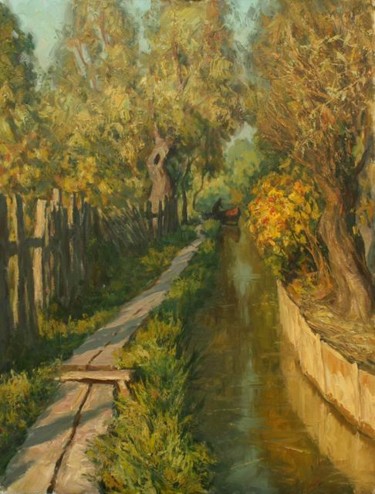 Painting titled "Вилковский ерик" by Viktor Koreniok, Original Artwork