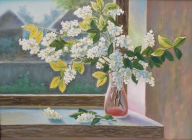 Картина под названием "Любимый аромат" - Елена Корниенкова, Подлинное произведение искусства, Масло