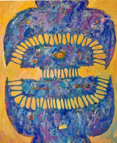 Peinture intitulée "Connexion mandibula…" par Alain Rapin, Œuvre d'art originale