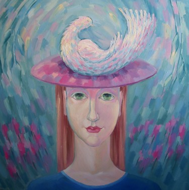 제목이 "Птица счастья"인 미술작품 Galina Gataullina로, 원작, 기름