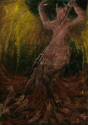 Ζωγραφική με τίτλο "Dante Alighieri: Th…" από Mihail Ivanov, Αυθεντικά έργα τέχνης