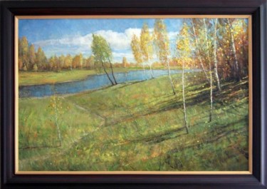 Картина под названием "Верховье Оми / The…" - Korytov Sergey, Подлинное произведение искусства, Масло