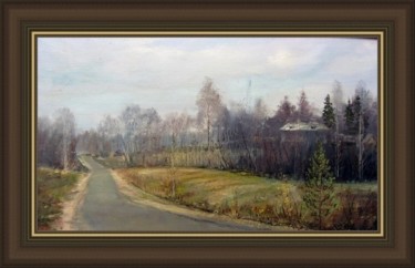 Картина под названием "Дорога на академ. д…" - Korytov Sergey, Подлинное произведение искусства