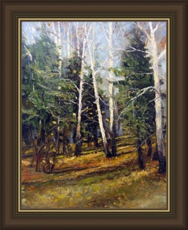 Painting titled "Осень в Подгородке" by Korytov Sergey, Original Artwork