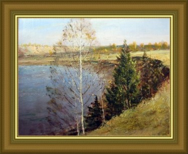 Картина под названием "Река Бия" - Korytov Sergey, Подлинное произведение искусства