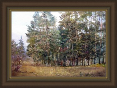 Картина под названием "Сосновый бор" - Korytov Sergey, Подлинное произведение искусства