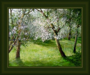 Картина под названием "Старая яблоня" - Korytov Sergey, Подлинное произведение искусства