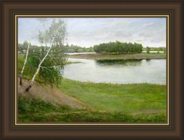 Картина под названием "Старица Иртыша" - Korytov Sergey, Подлинное произведение искусства