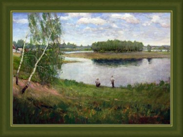 Картина под названием "Старица Иртыша. Бол…" - Korytov Sergey, Подлинное произведение искусства