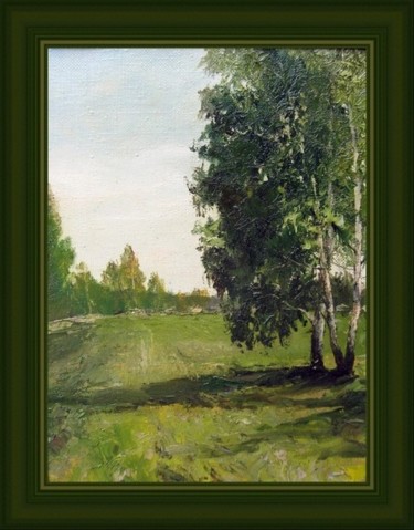 Картина под названием "Старые березы" - Korytov Sergey, Подлинное произведение искусства