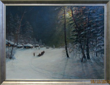 Картина под названием "Светит месяц / The…" - Korytov Sergey, Подлинное произведение искусства, Масло