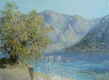 Painting titled "Черногория." by Roman Koshelev, Original Artwork, Oil
