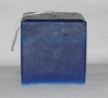 Artcraft titled "Blue cube candle" by Jonathan Cole, Original Artwork
