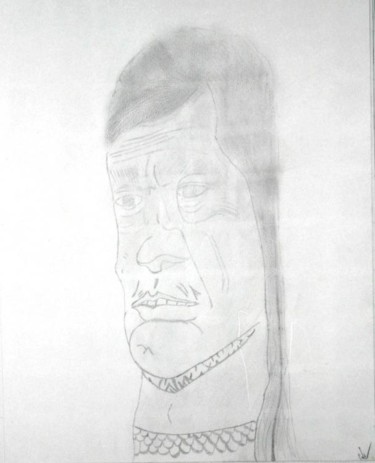 Drawing titled "Hawiian" by Jonathan Cole, Original Artwork