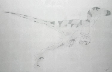 Drawing titled "Raptor" by Jonathan Cole, Original Artwork