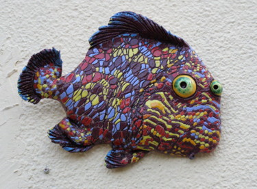 Скульптура под названием "Рыба Тия" - Константин И Серафима Федоров И Крушельницкая, Подлинное произведение искусства