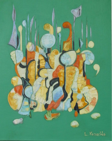 1. Allégorie Peinture intitulée "1. Allégorie" par Lubomila Kossachka (Kossashka), Œuvre d'art originale, Huile Monté sur Châssis