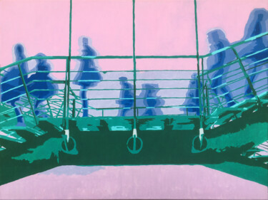 Malarstwo zatytułowany „The Same Morning” autorstwa Kosta Morr, Oryginalna praca, Akryl Zamontowany na Drewniana rama noszy