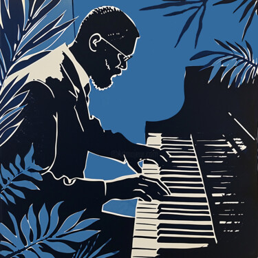 Pintura titulada "Pianist" por Kosta Morr, Obra de arte original, Acrílico