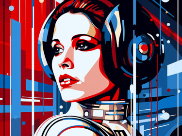 "Princess Leia II" başlıklı Tablo Kosta Morr tarafından, Orijinal sanat, Akrilik Ahşap Sedye çerçevesi üzerine monte edilmiş