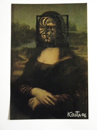 Pintura intitulada "16 Edicion Louvre" por Kardo Kosta, Obras de arte originais, Óleo