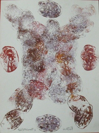Peinture intitulée "52 Papagrafia" par Kardo Kosta, Œuvre d'art originale, Huile