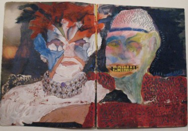 Peinture intitulée "Que pareja" par Kardo Kosta, Œuvre d'art originale, Huile